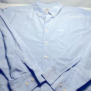 Madda Fella Key West Long Sleeve Swordfish Logo Button Down XL Cotton Blue